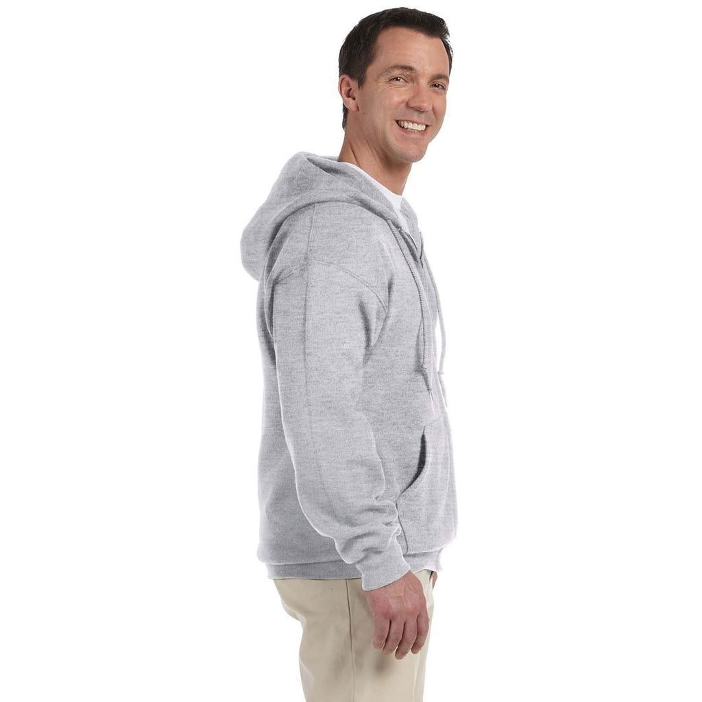 Gildan Unisex Sport Grey DryBlend 9 oz. 50/50 Full Zip Hoodie