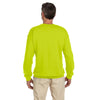 Gildan Unisex Safety Green Heavy Blend 50/50 Fleece Crew