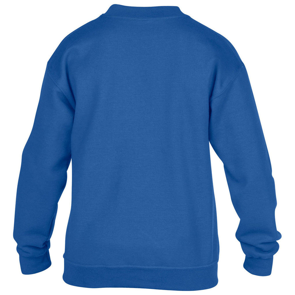 Gildan Youth Royal Heavy Blend 8 oz. 50/50 Fleece Crew