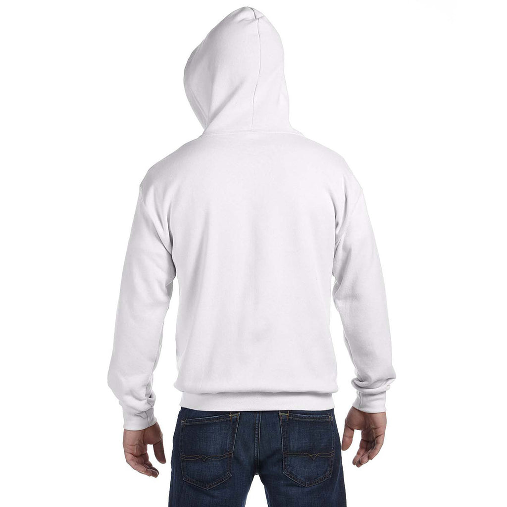 Gildan Unisex White Heavy Blend 50/50 Full Zip Hoodie