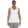 Gildan Men's White Ultra Cotton 6 oz. Tank