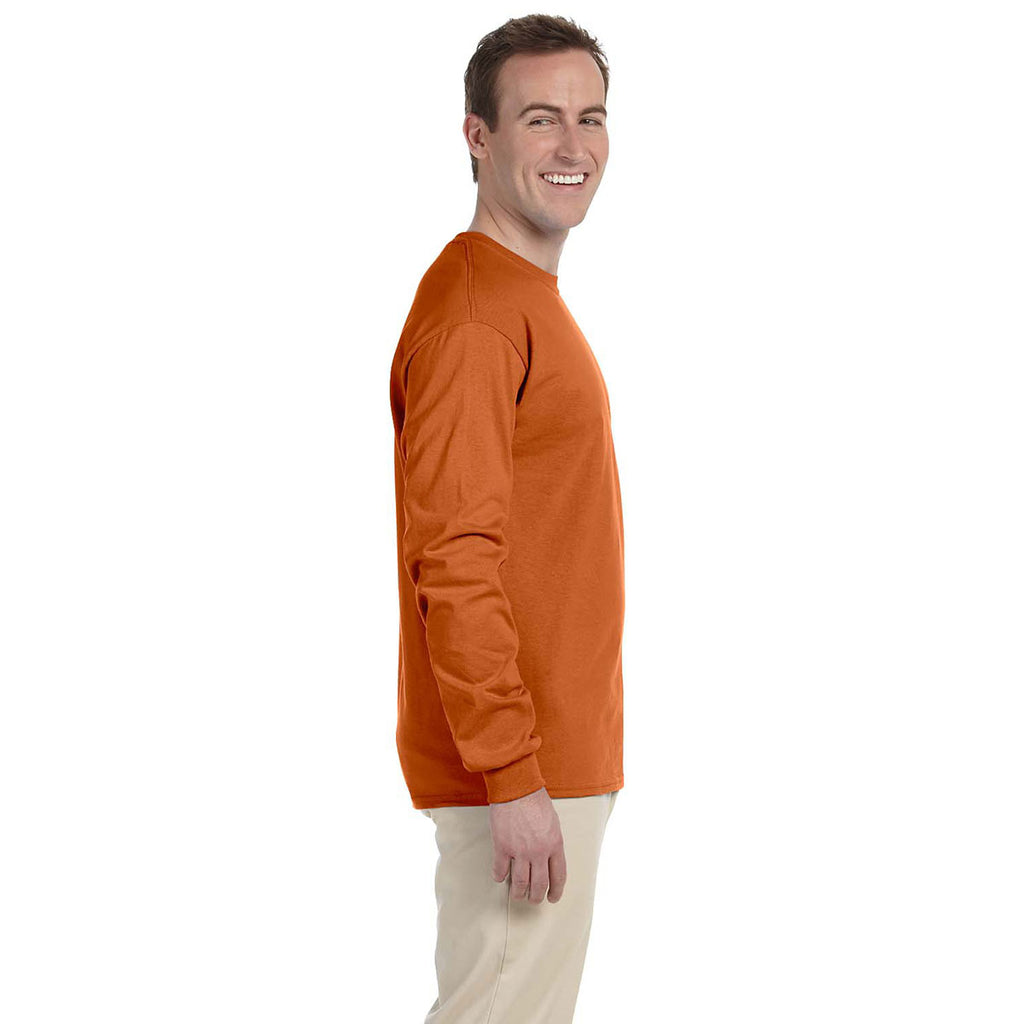 Gildan Men's Texas Orange Ultra Cotton Long Sleeve T-Shirt