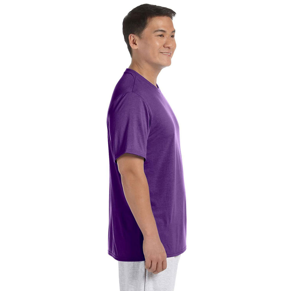 Gildan Men's Purple Performance T-Shirt