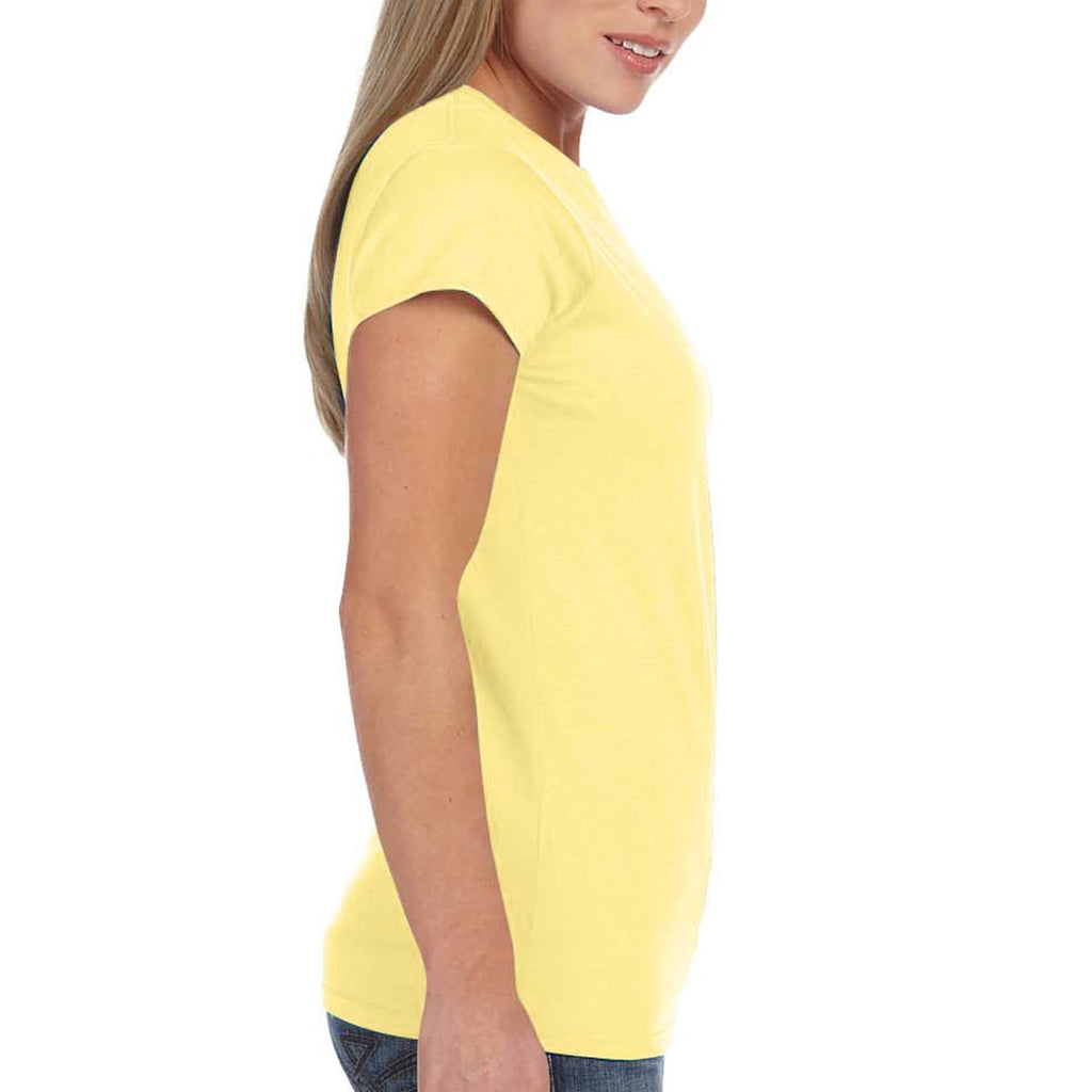 Gildan Women's Cornsilk Softstyle 4.5 oz. Fitted T-Shirt