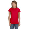 Gildan Women's Red Softstyle 4.5 oz. Fitted T-Shirt