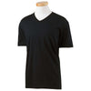 Gildan Men's Black Softstyle 4.5 oz. V-Neck T-Shirt