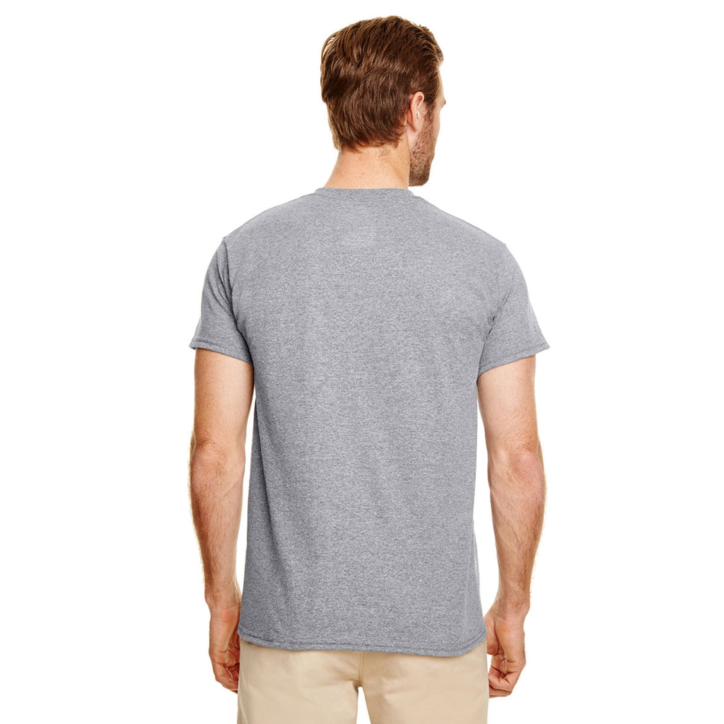 Gildan Unisex Graphite Heather 5.5 oz. 50/50 Pocket T-Shirt