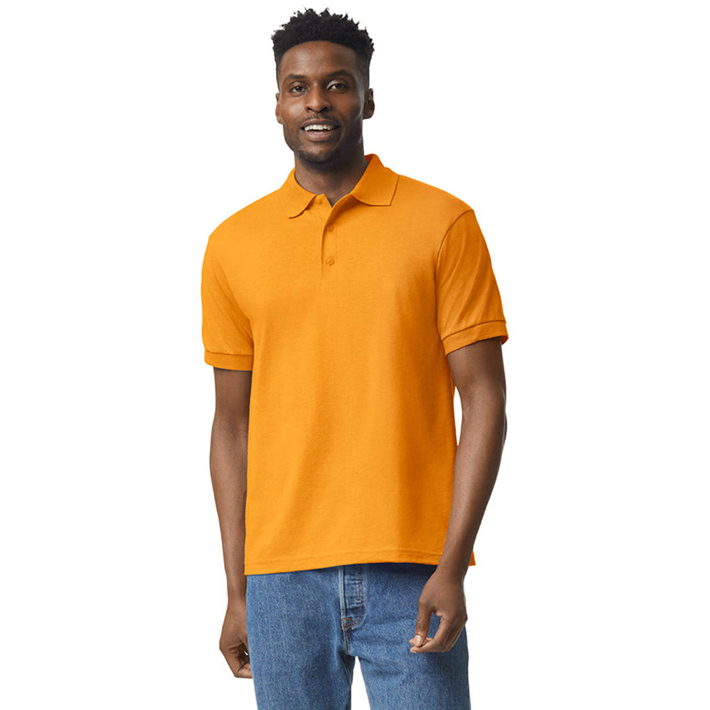 Gildan Men's Gold 6 oz. 50/50 Jersey Polo