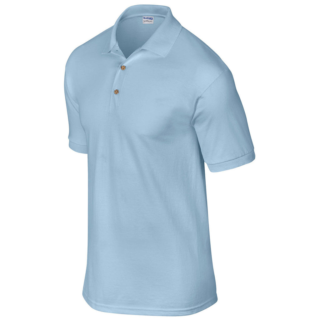 Gildan Men's Light Blue 6 oz. 50/50 Jersey Polo