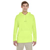 Gildan Men's Safety Green Performance 7 oz. Tech Hooded Sweatshirt