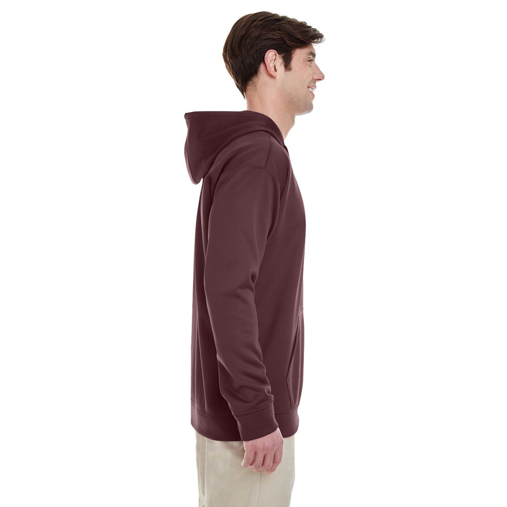 Gildan Men's Sport Dark Maroon Performance 7 oz. Tech Hooded Sweatshirt