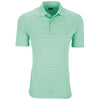 Greg Norman Men's Mint Protek Micro Stripe Polo