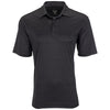 Greg Norman Men's Black Microlux Cart Print Polo