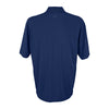 Greg Norman Men's Navy Play Dry Horizontal Textured Stripe Polo