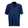 Greg Norman Men's Navy Play Dry Horizontal Textured Stripe Polo