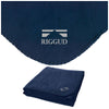 Logomark Navy Brookwater Fleece Blanket