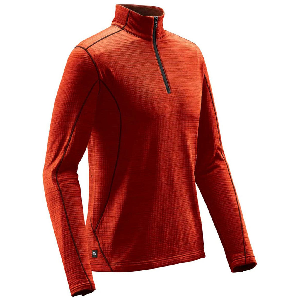 Stormtech Men's Fire Orange Base Thermal 1/4 Zip