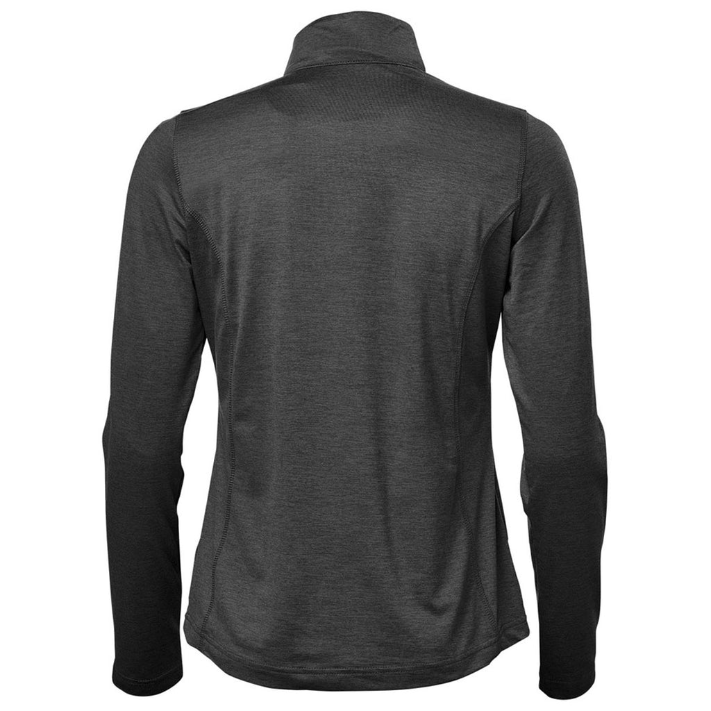 Stormtech Women's Charcoal Heather Milano Quarter Zip Pullover