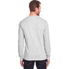 Fruit of the Loom Men's Oatmeal Heather ICONIC Long Sleeve T-Shirt