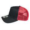 New Era Black/Scarlet Snapback Mesh Back Trucker Cap