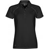 Stormtech Women's Black/Granite Piranha Performance Polo