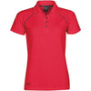 Stormtech Women's Scarlet/Black Piranha Performance Polo