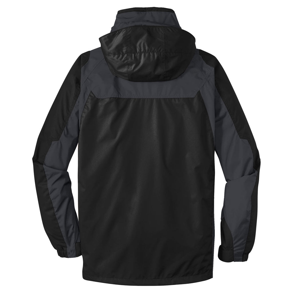 Port Authority Men's Black/Ink Grey Ranger 3-in-1 Jacket