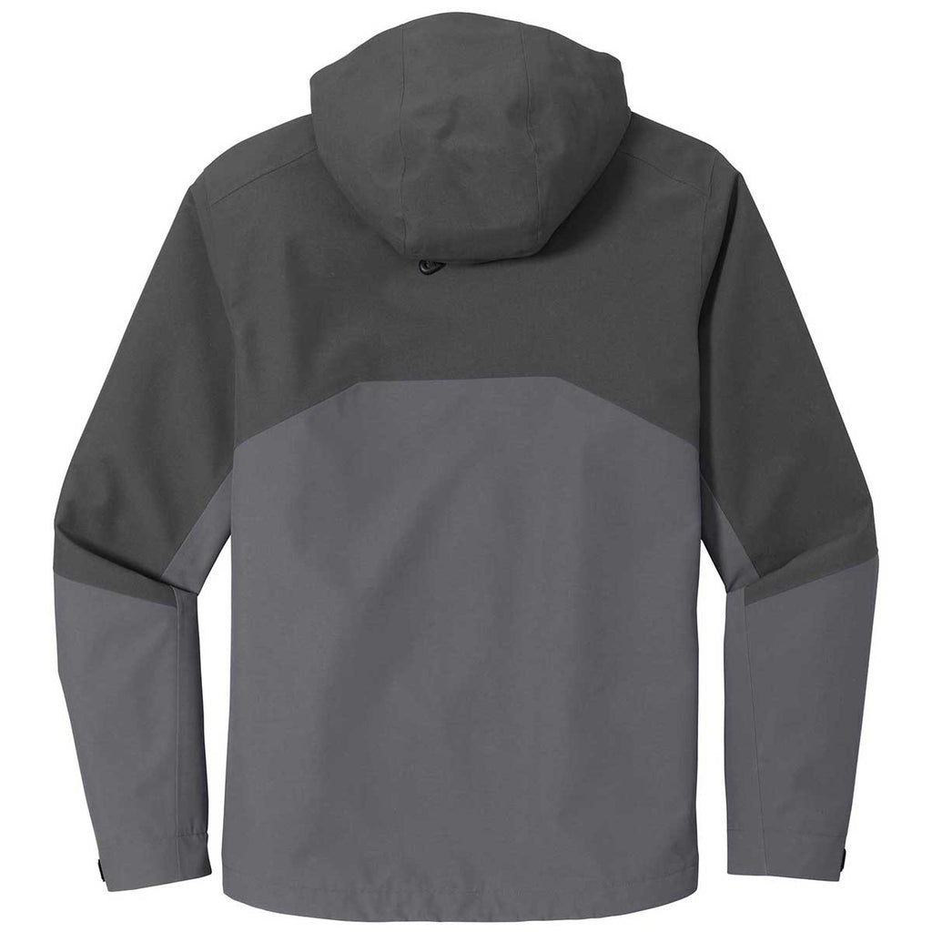 Port Authority Men's Storm Grey/Shadow Grey Tech Rain Jacket