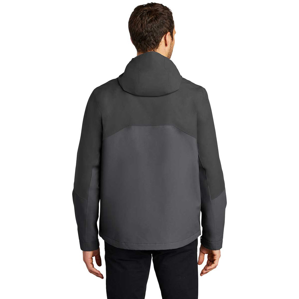 Port Authority Men's Storm Grey/Shadow Grey Tech Rain Jacket