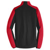 Port Authority Men's Deep Black/Rich Red Active Colorblock Soft Shell Jacket