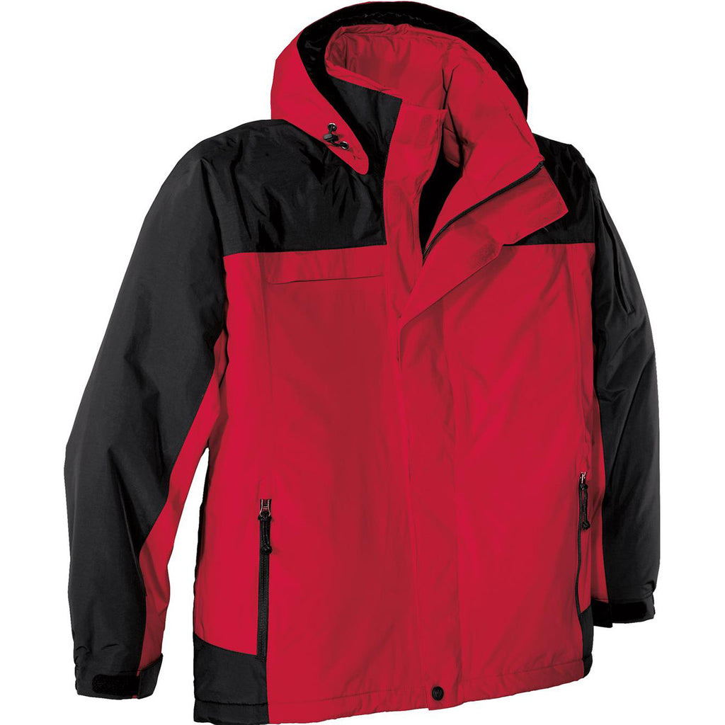 Port Authority Men's Engine Red/Black Nootka Jacket