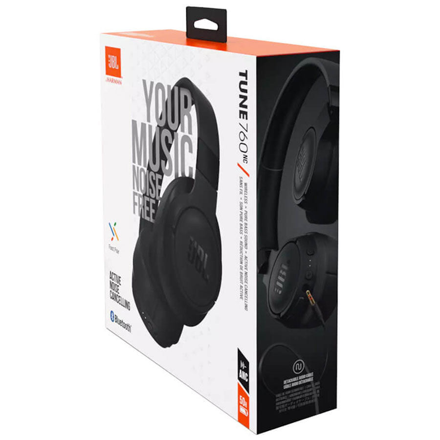 JBL Black Tune 760Nc Wireless Over-Ear Nc Headphones