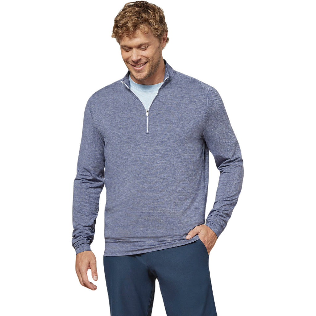 Johnnie-O Men's Twilight Vaughn Striped Performance 1/4 Zip Pullover