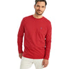 Johnnie-O Men's Ruby Red Heathered Brennan Long Sleeve T-Shirt