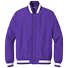 Sport-Tek Men's Purple Insulated Varsity Jacket