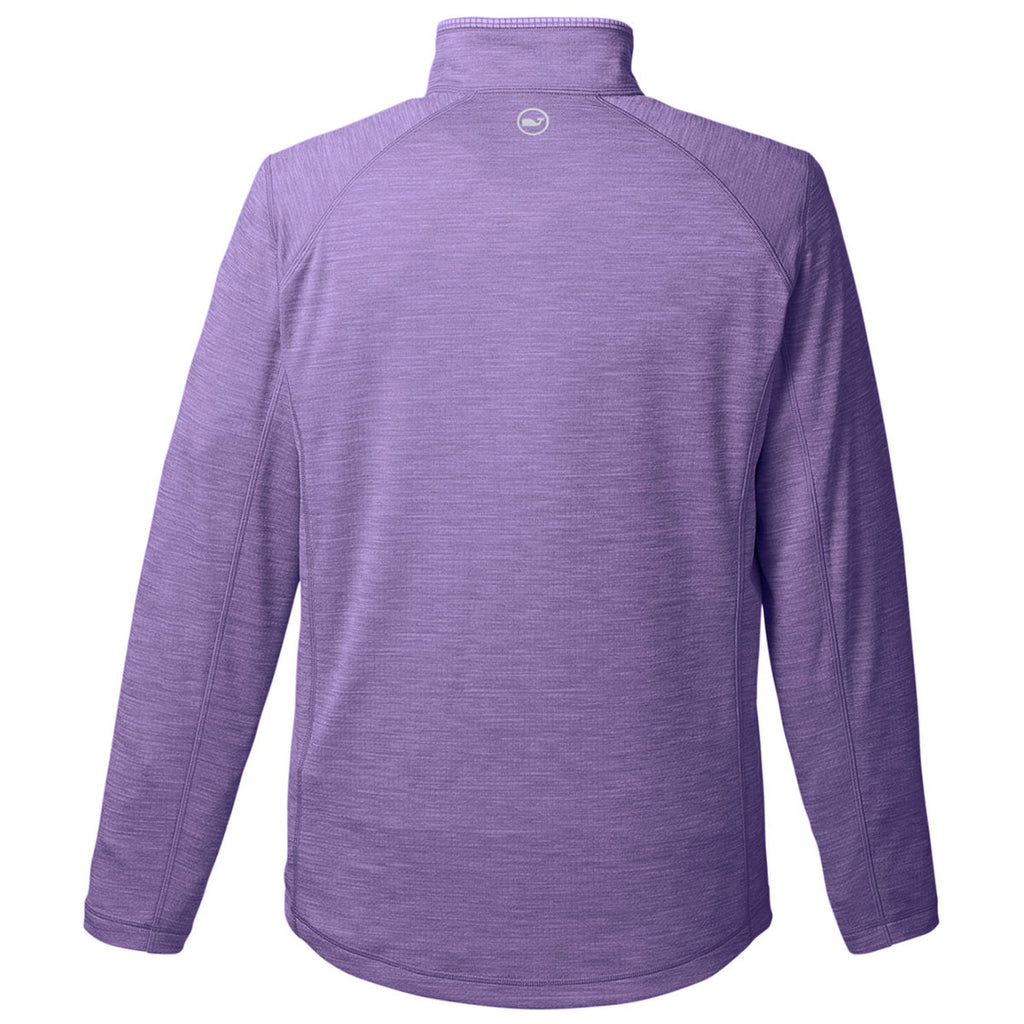 Vineyard Vines Men's Collegiate Purple Sankaty Quarter-Zip Pullover