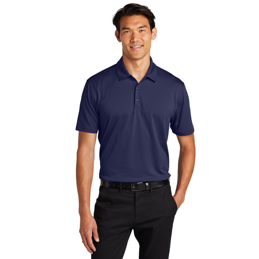 Port Authority Men's True Navy Performance Staff Polo