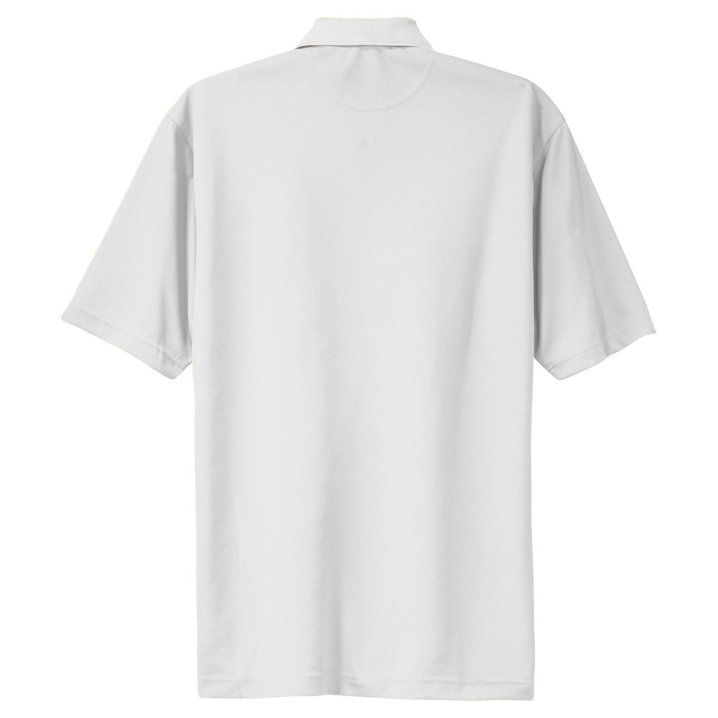 Sport-Tek Men's White Dri-Mesh Polo