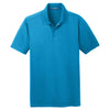 Port Authority Men's Blue Wake Diamond Jacquard Polo