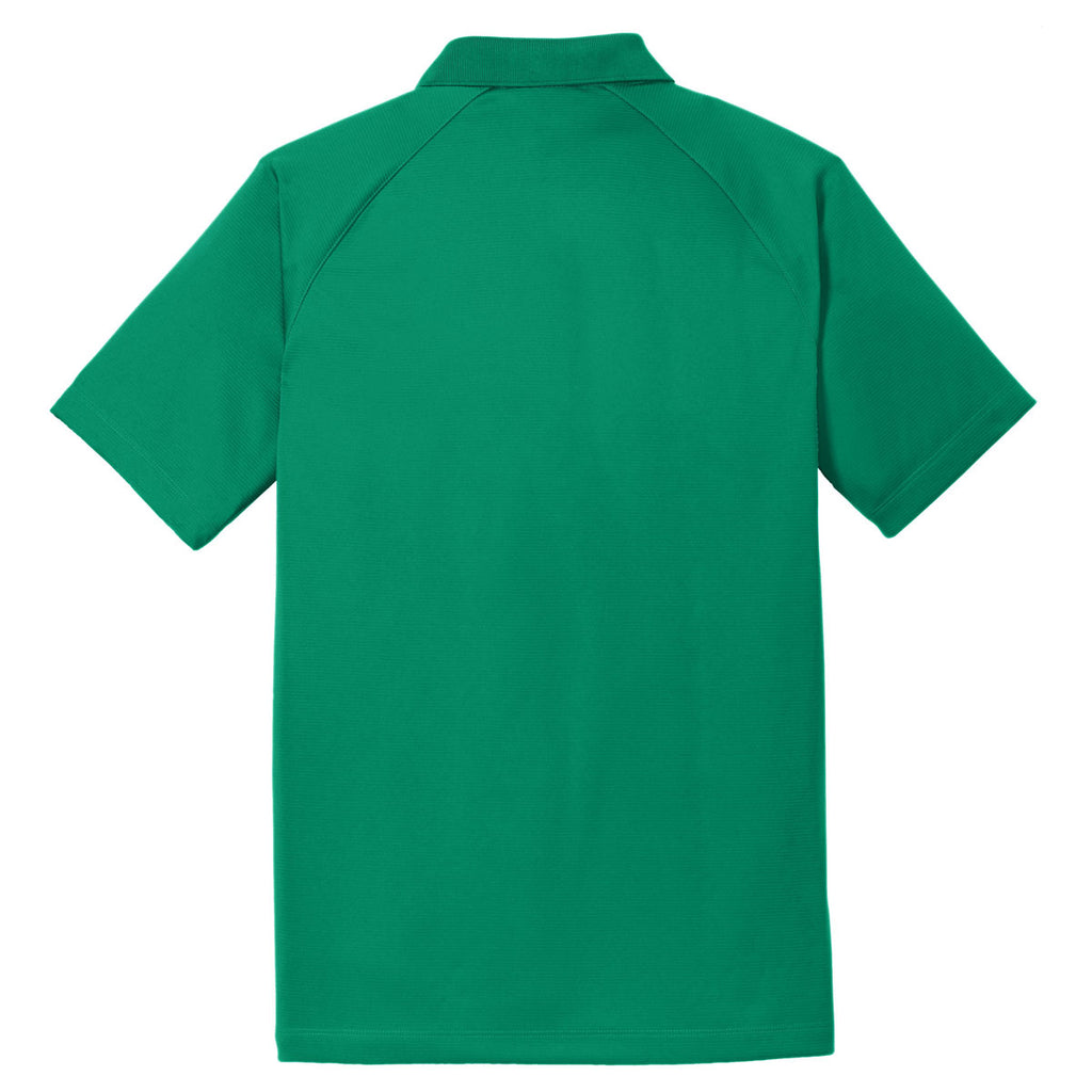 Port Authority Men's Jewel Green Crossover Raglan Polo