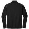 Port Authority Men's Black/Steel Grey Silk Touch Performance Quarter Zip