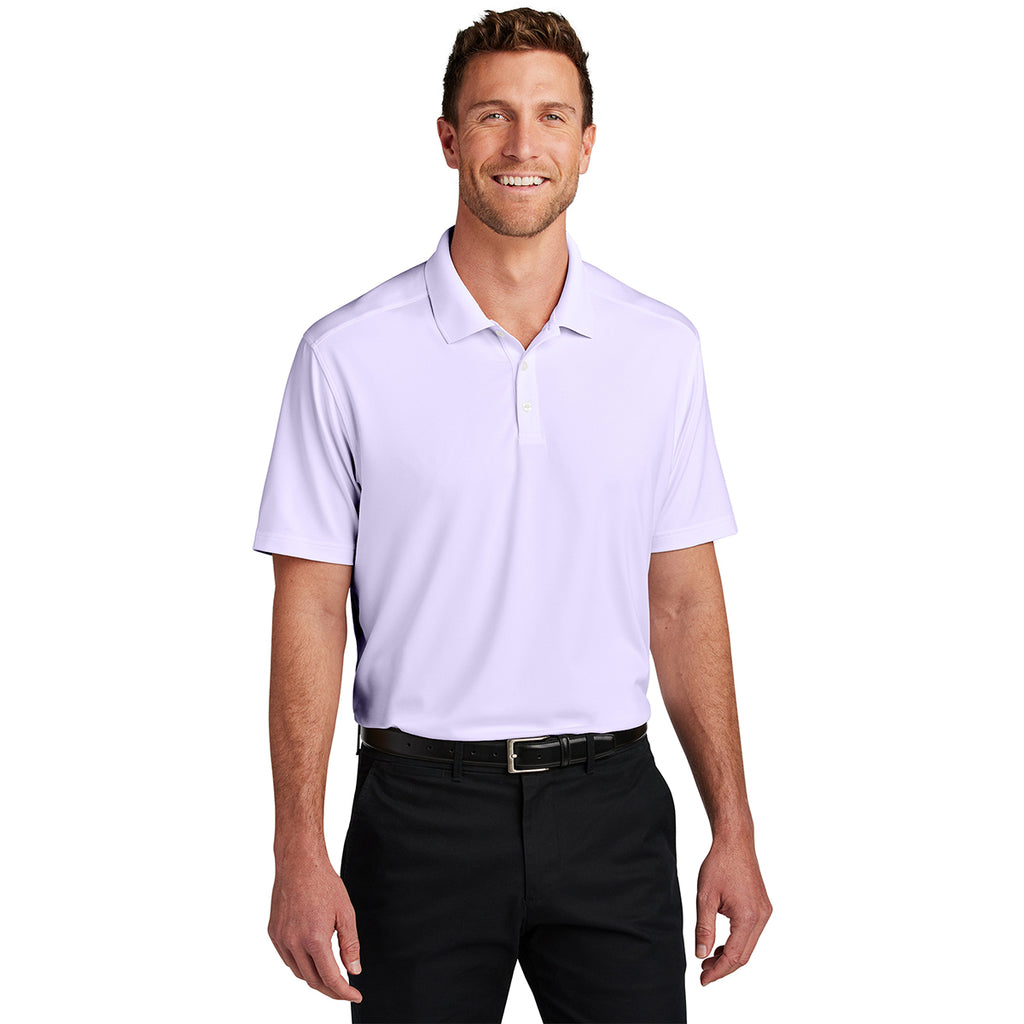 Port Authority Men's Bright Lavender City Stretch Flat Knit Polo