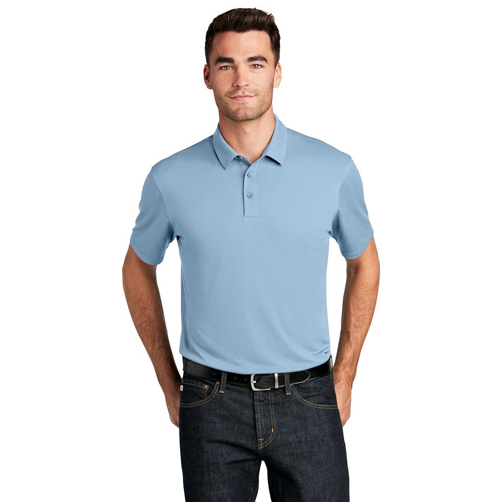 Port Authority Men's Cloud Blue UV Choice Pique Polo