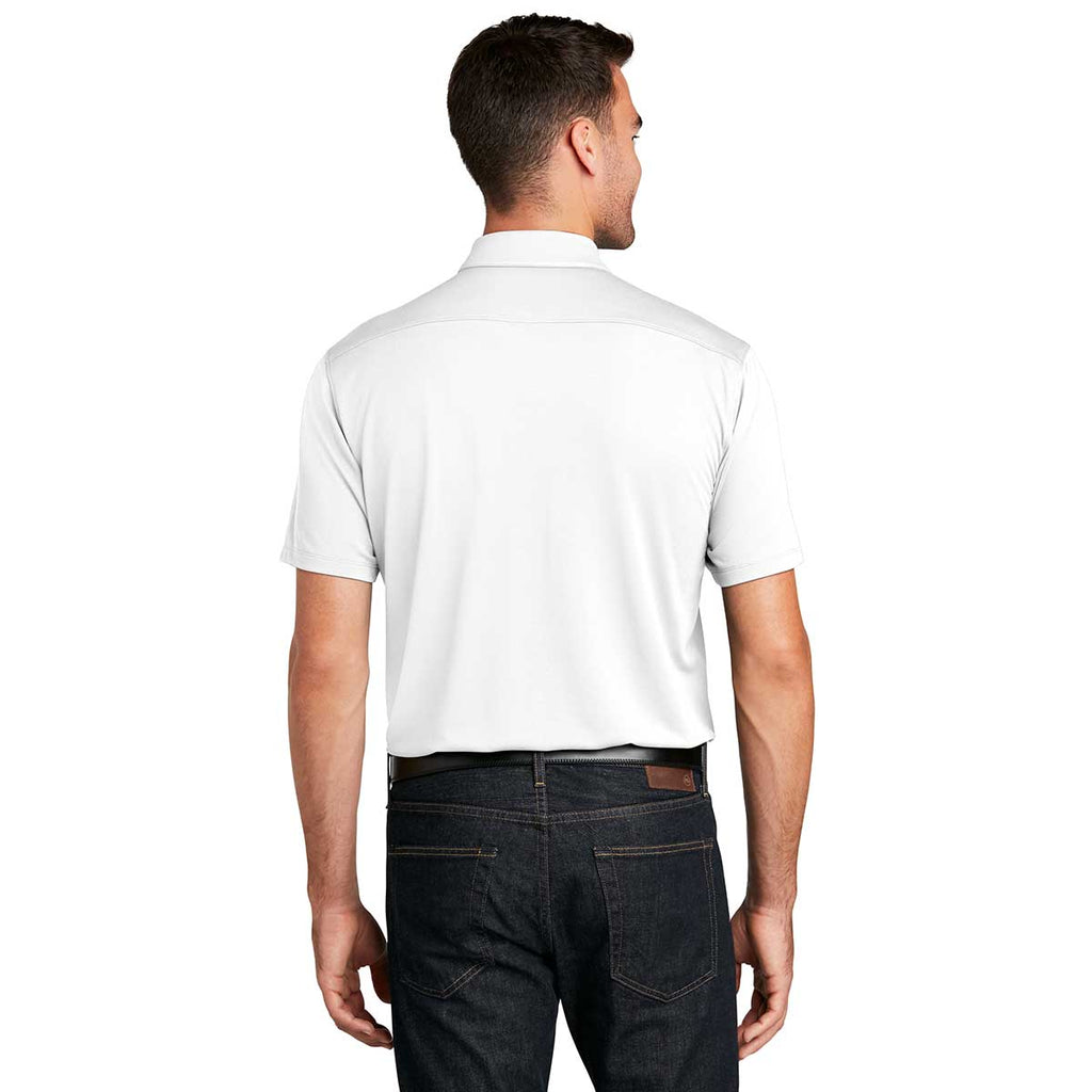 Port Authority Men's White UV Choice Pique Polo