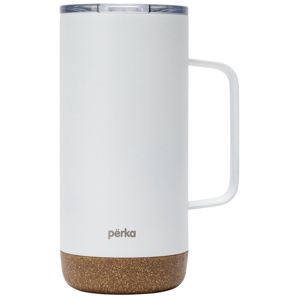 Perka White Kerstin 16 oz. 304 Stainless Steel Mug