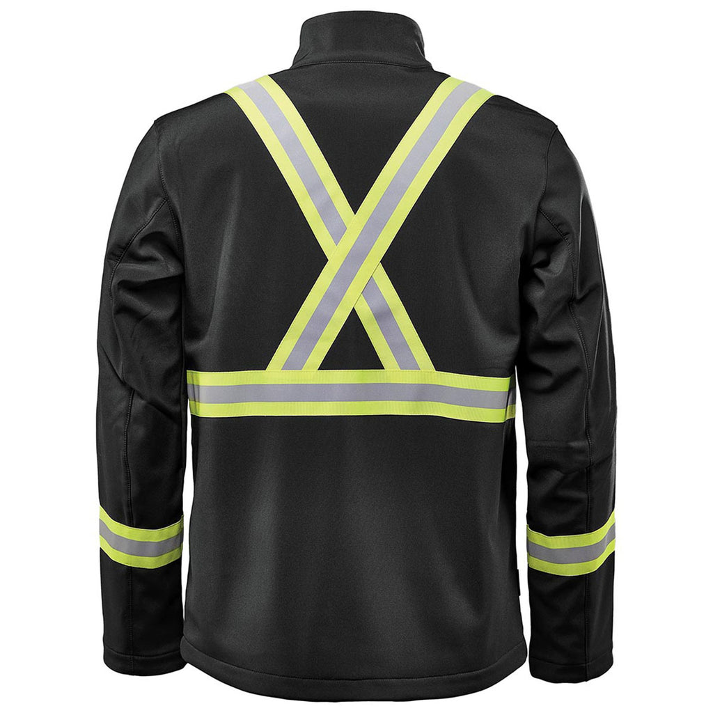 Stormtech Men's Black Orbiter Reflective Softshell