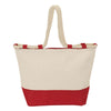 Logomark Red Canvas and Jute Tote