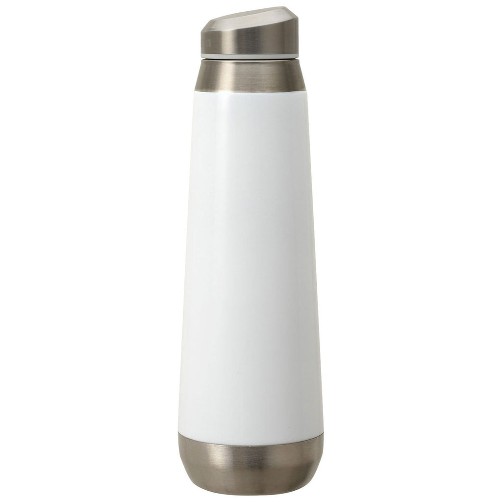 Perka White Trevi 17 oz. Double Wall Stainless Steel Bottle