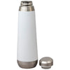 Perka White Trevi 17 oz. Double Wall Stainless Steel Bottle