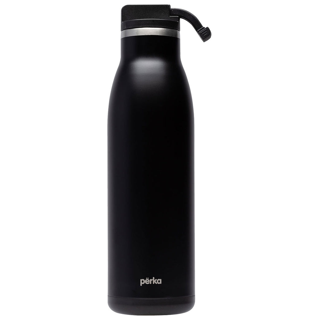 Perka Black Granada 17 oz. Double Wall, Stainless Steel Water Bottle